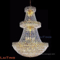 Large pendant light fixtures vintage crystal chandelier for lobby 62051